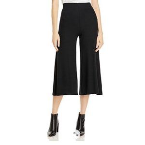 NWT $128 Three Dots Ribbed Wide Leg Pants in Black - size XS!